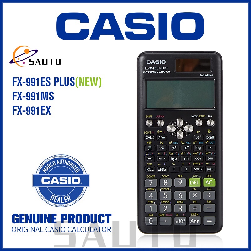 Original Casio Scientific Calculator FX-991EX FX-991ES Plus FX-82MS Kalkulator New Edition 240fungsi 2nd Edition Cocok Untuk Pelajar Teknik Asli