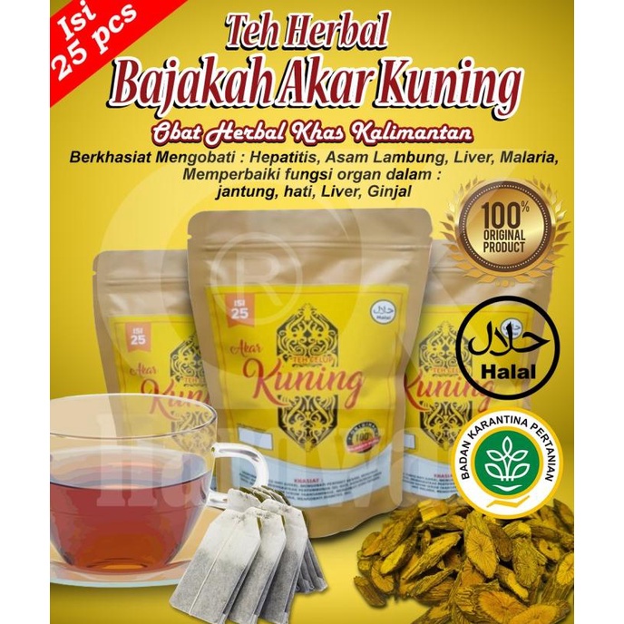 

[BISA COD] Teh Celup Bajakah Akar Kuning Original Asli Kalimantan Obat Herbal