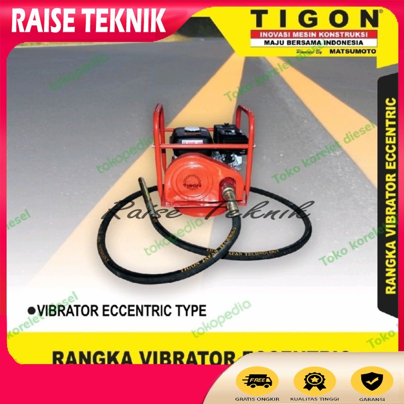 MESIN VIIBRATOR COR SEMEN TIGON MODEL DRAT + MESIN PENGGERAK 7HP