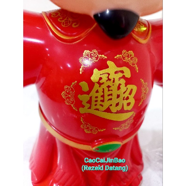 Pajangan Caishen Ye Imlek / Figurine Dewa Rezeki Caishen / Patung Imlek Dewa Uang