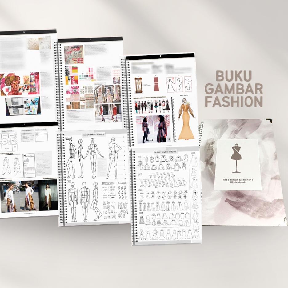 

Murah Puas Alkhansas - Buku Gambar Fashion Designer Hard Cover (Fashion Designer's Sketchbook) Volume 8