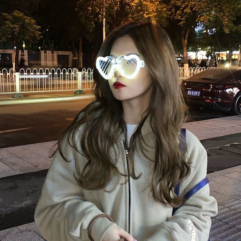 mrcaisen KACAMATA PARTY kacamata nyala malam colorful eyeglass beauty fashion kacamata hip hop kacamata led lumunous kacamata natal kacamata tahun baru lampu tahun baru