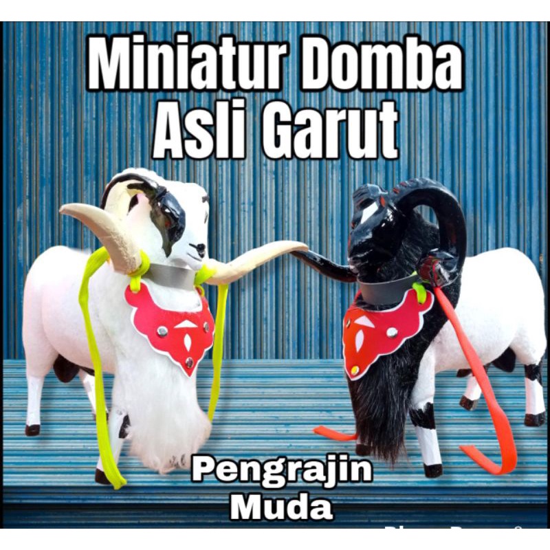 Miniatur Domba Garut Adu/Boneka Domba Garut/Mainan anak khas Garut/