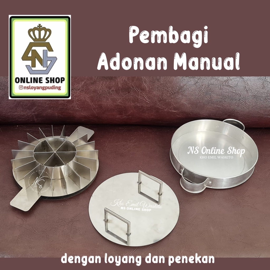 Jual Pembagi Adonan Manual + Loyang + Penekan | Shopee Indonesia