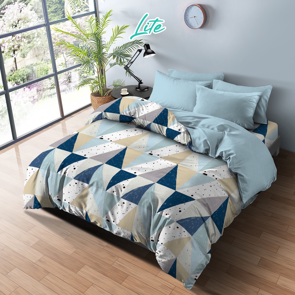 Kintakun Bed Cover Set 180 King Dluxe Lite Microfiber 20 cm B2 6in1