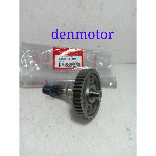 AS RODA BELAKANG GENIO / BEAT LED / SCOOPY ESP 2020 K2F ORIGINAL HONDA (23430-K0J-N00)