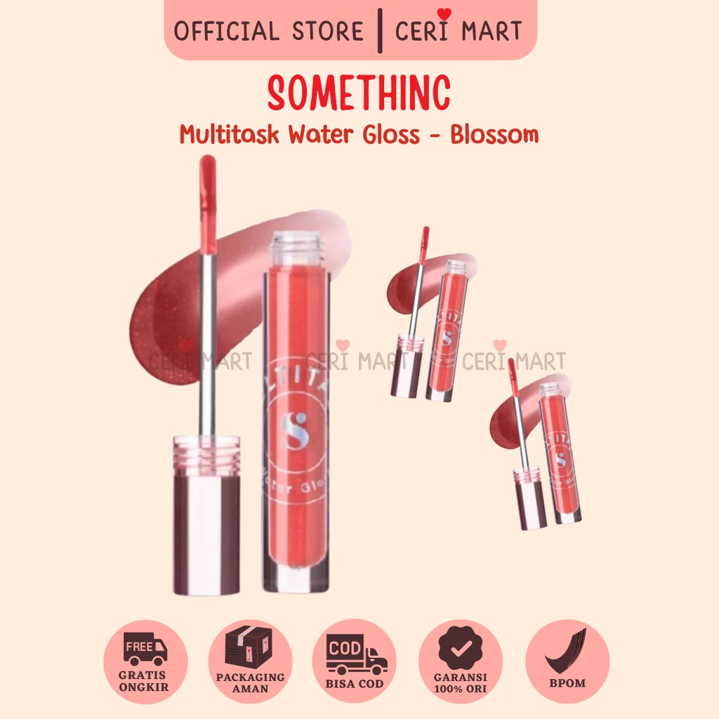 SOMETHINC Multitask Water Gloss Bibir Tampak Sehat - Blossom