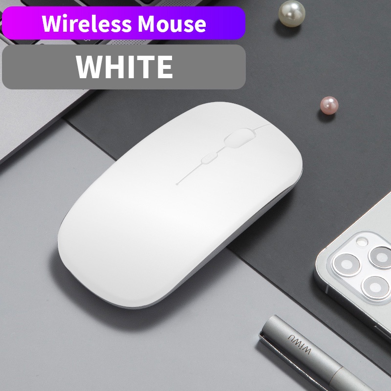 Wireless Mouse Mute Slim Mice Universal untuk Tablet Laptop &amp; Smart Phone