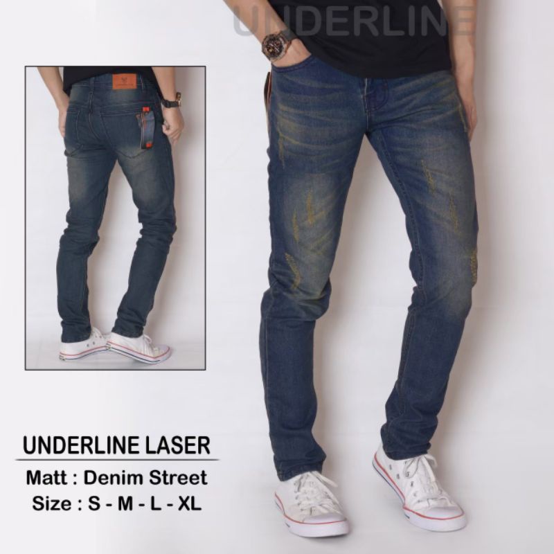 CELANA JEANS HITAM SOBEK PRIA STRETCH SOFT BAHAN MELAR CELANA RIPPED JEANS PRIA CELANA SOBEK LUTUT
