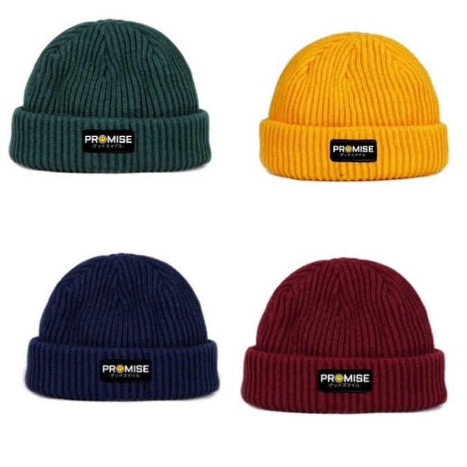 Topi Kupluk Beanie Hat Promise Distro Original Premium Terbaru Bisa COD//KUPLUK PROMISE