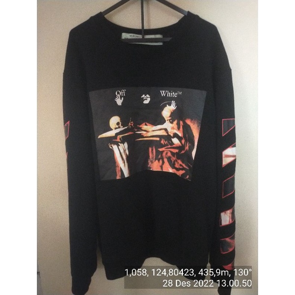 crewneck off white caravaggio second like new (very good condition)