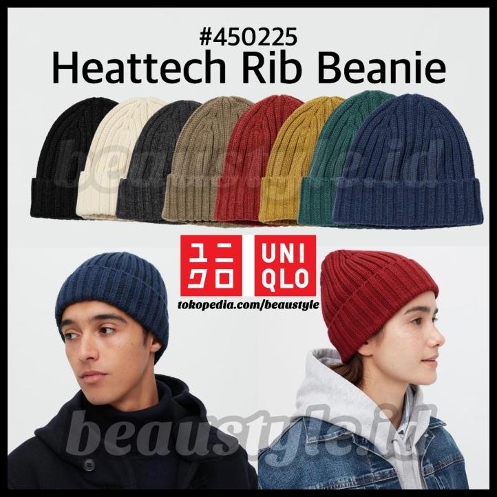 Uniqlo Ribbed Beanie Unisex Topi Kupluk Knit Rajut 446902