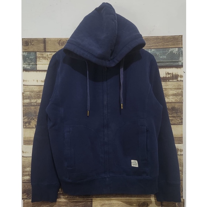 Hoodie Spao Sherpa Zipper Navy ( Size M-L )