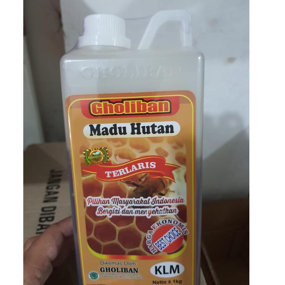 

<Y-6.Q❤> Madu KLM Kalimantan Gholiban 1 kg / 1kg original Botol Timbul Huruf Gholiban proses cepat