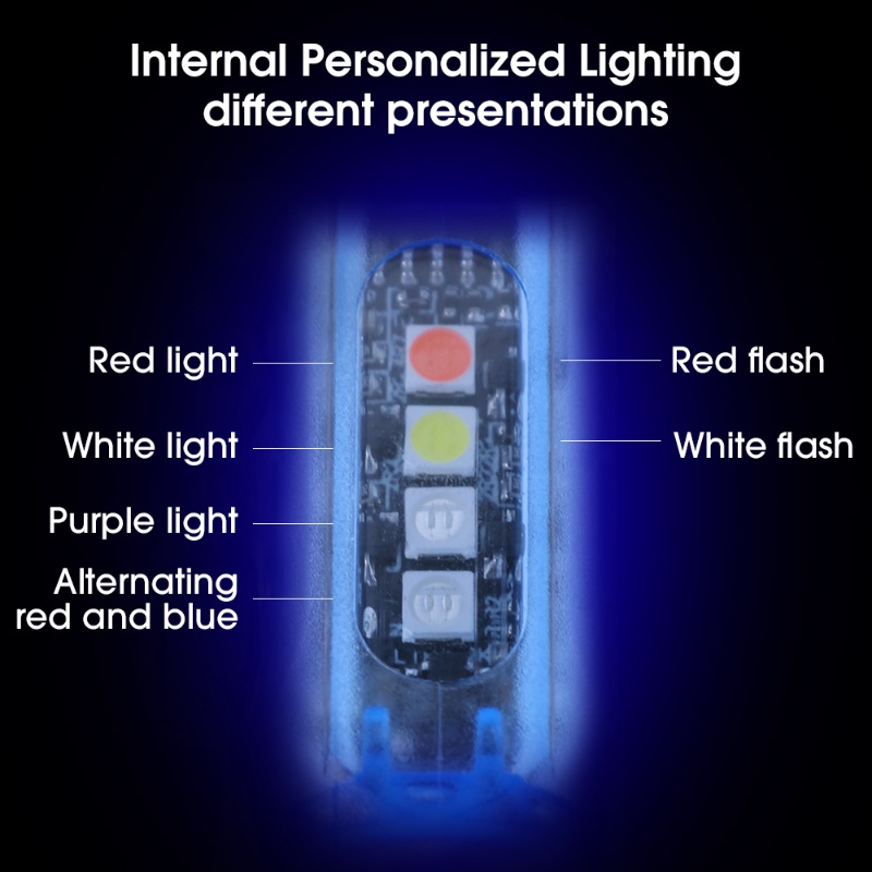 Senter Anti Air Mini Lampu Magnet Rechargeable/Lampu Emergency Dengan Lampu Samping Multicolor 11mode Pencahayaan Untuk Rumah Camping