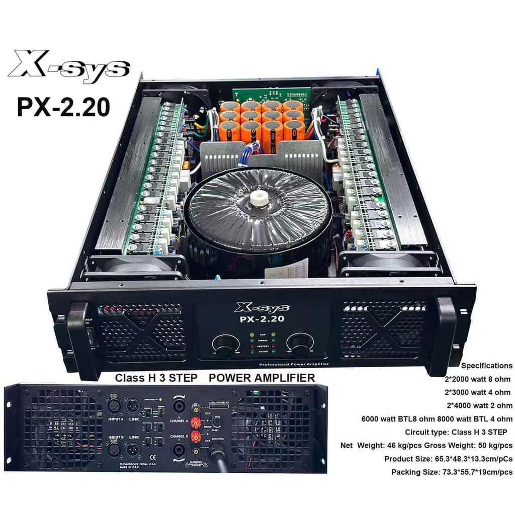 Jual Power Amplifier Px Class H Step Merk X Sys Original Shopee Indonesia