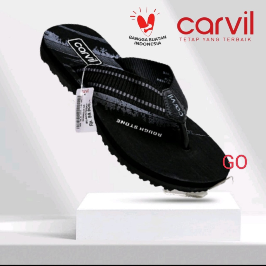 Gos Carvil Sandal Pria 39-43 Sandal Jepit Carvil Anti Slip &amp; Awet