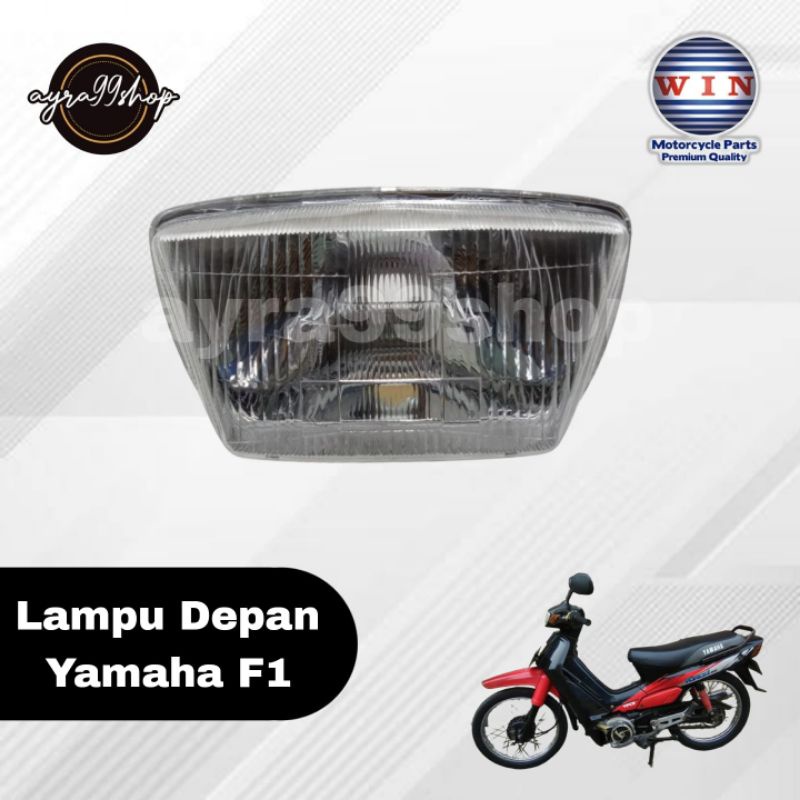 LAMPU DEPAN PLUS REFLEKTOR YAMAHA F 1 MERK WIN MURAH