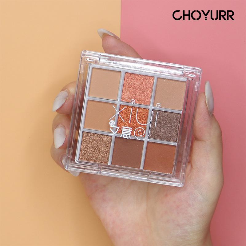 【COD】Eyeshadow Palette 9 Warna Pigmented Glitter Matte Original Korean Eyeshadow Smokey Eyeshadow Pigmented Termurah Import-CH