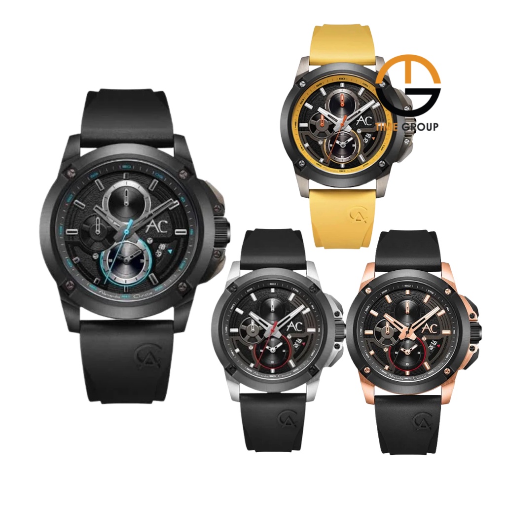 JAM TANGAN PRIA ANALOG ALEXANDRE CHRISTIE AC 9602 AC9602 MCR