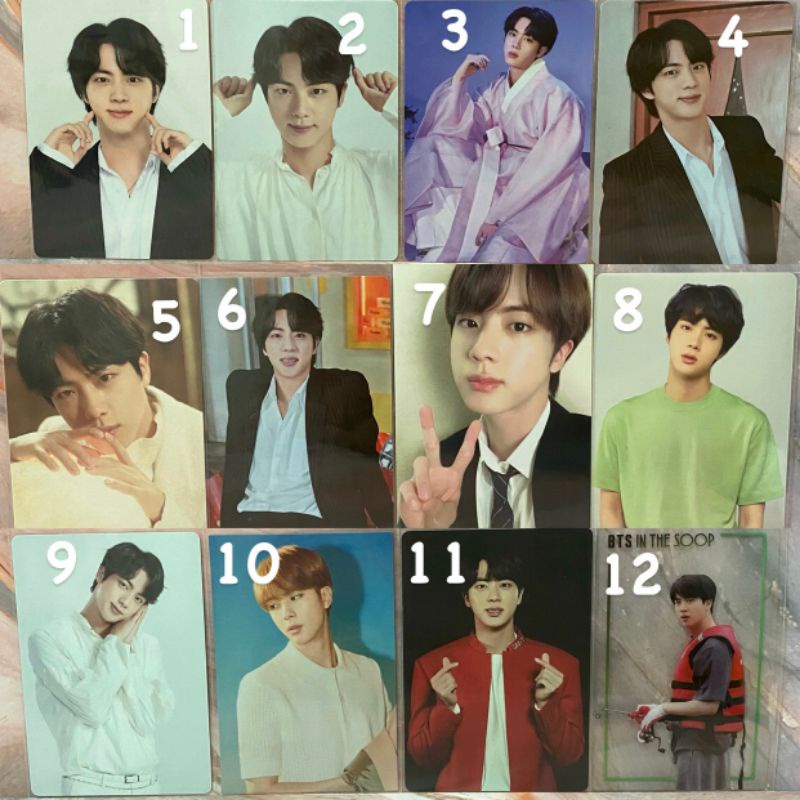 SALE official BTS Jin Seokjin MPC mini photocard magic shop muster japan korea jp kr lys sys bbc pow