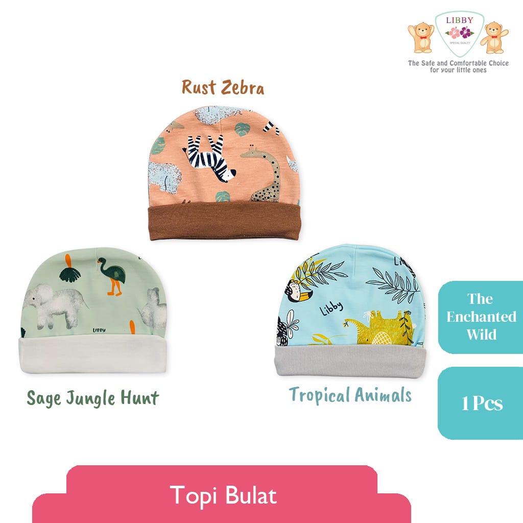 Libby Topi Motif The Enchanted Wild Bulat-Tali-Kelinci