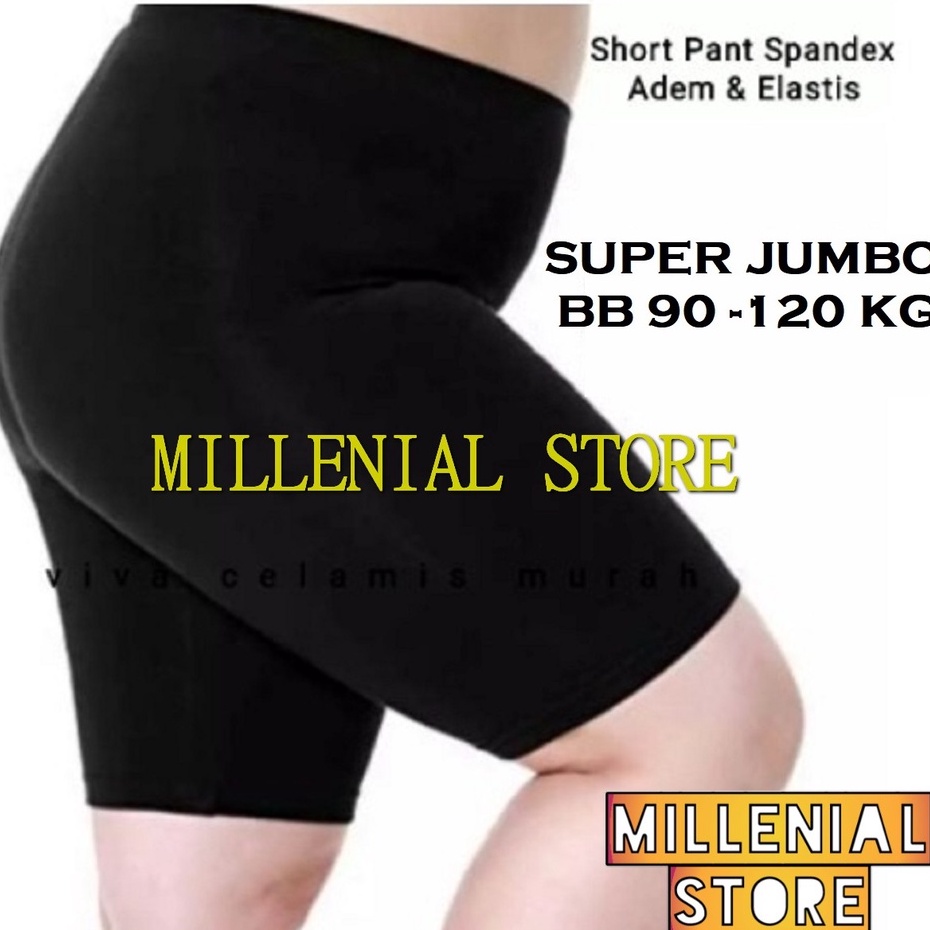 SHORT PANTS SUPER JUMBO BB 90 KG SAMPAI 120 KG CELANA DALAM WANITA SUPER JUMBO BISA COD