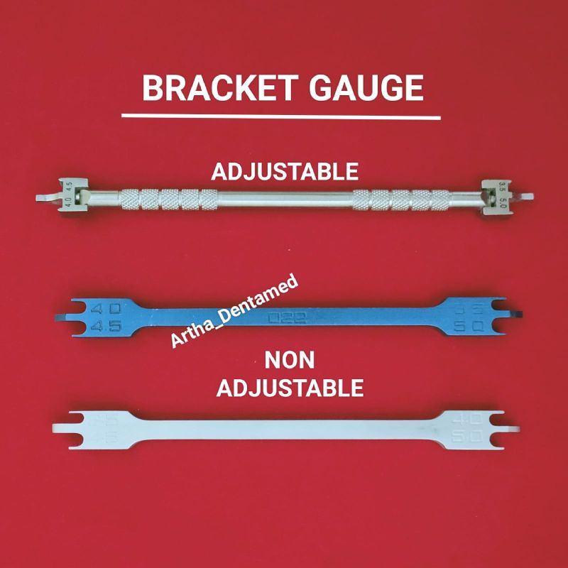 BRACKET GAUGE ADJUSTABLE MOVING / HEIGH GAUGE DENTAL ORTHODONTIC INSTRUMENT