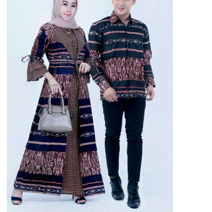Specialナ Gamis Couple Sarimbit Suami Istri Pasangan Muslim Couple Baju Gamis Batik Jazzy Ori Pekalongan