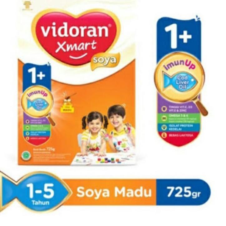 ➢☋★✭ (exp 2023) Susu Vidoran Xmart 1+ Soya 725gr (min. beli 2 dapat hadiah) Ready Stock