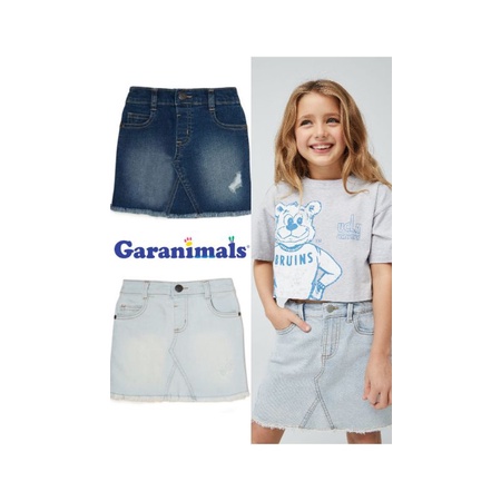 B239 ROK SPAN JEANS DENIM ANAK CEWEK GARANIMALS BRANDED ORI