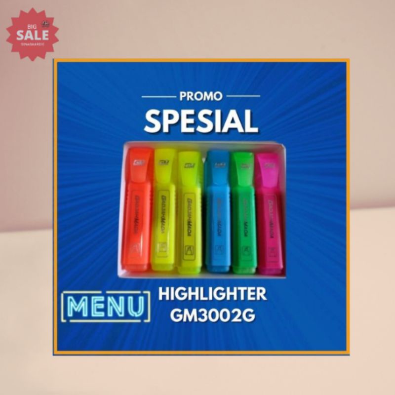 

HIGHLIGHTER GAJAH MADA ORIGINAL PRODUK