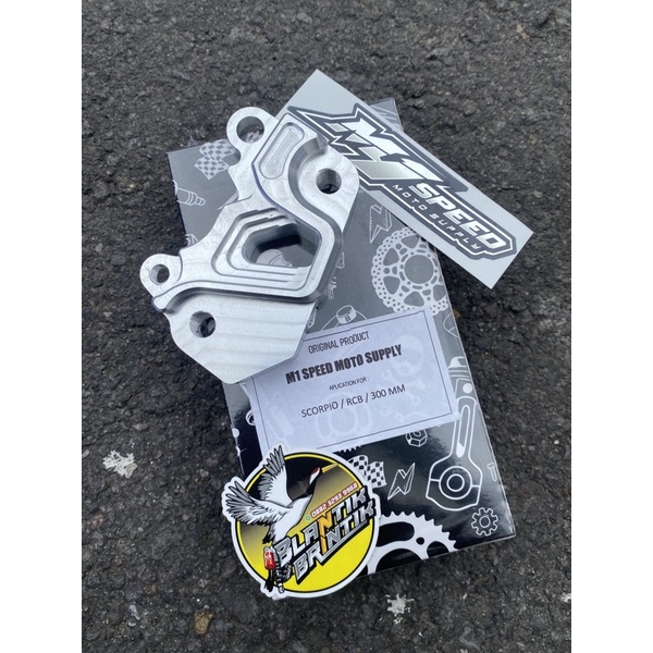 Breket kaliper CNC PNP shock scorpio disc 300mm untuk kaliper RCB / Nissin samurai 2p / kaliper stan