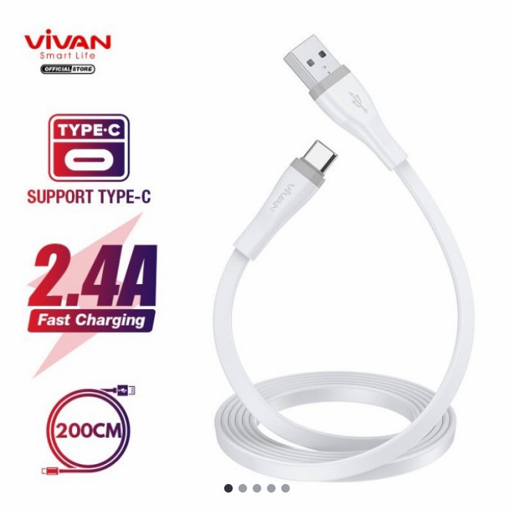 Kabel Data VIVAN SC200S Type C 2.4A | ITECHBALI