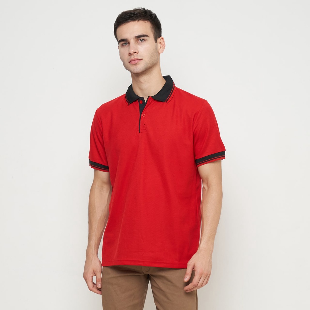 NEW official - KAOS POLO SHIRT LENGAN PENDEK // KERAH KOMBINASI / Kaos kerah / kaos polo / poloshirt