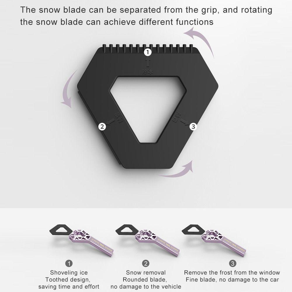 Top Auto Defrost Wiper Winter Detachable Snow Plowing Tools Sekop Pencair Es