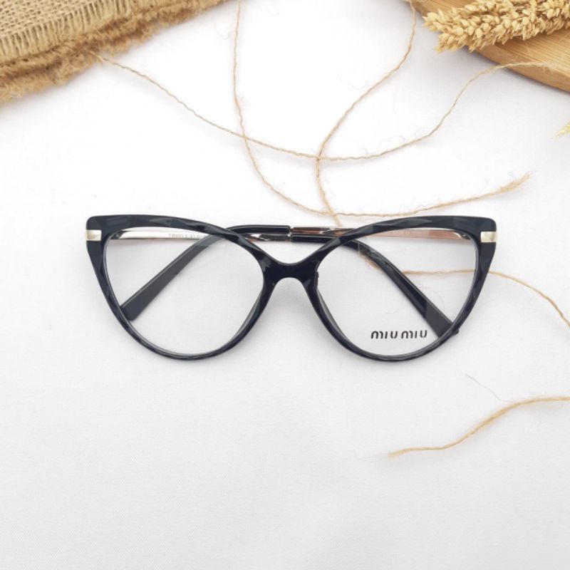 Frame Kacamata CAT EYE BISA Minus Plus Photocromic kualitas Optik