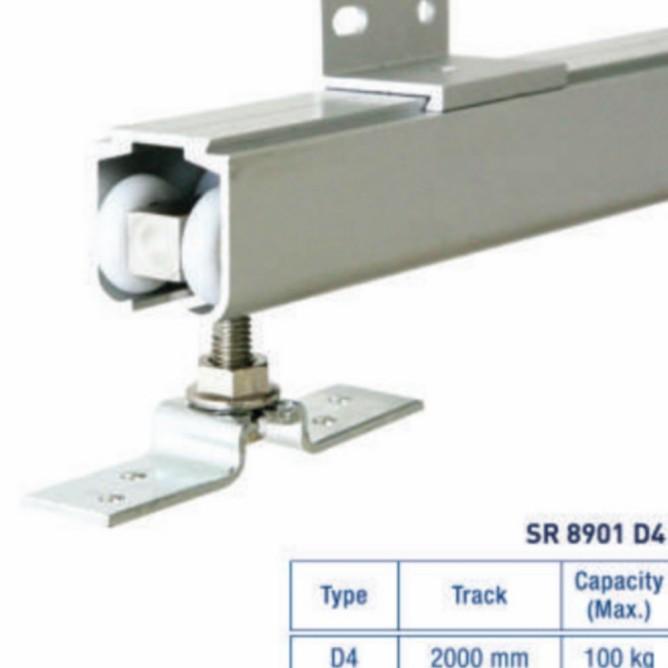 Rel Sliding/Sliding Track Door Aluminium Dekkson D4 Panjang 2Meter