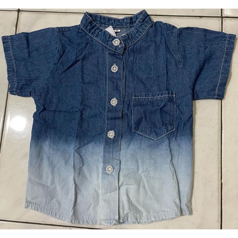 DK Kemeja Kerah Soft Jeans Bayi Anak