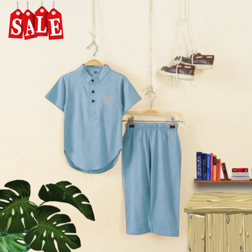 BISA BAYAR DITEMPAT/SETELAN KOKO ASRAF/PAKAIAN MUSLIM ANAK LAKI-LAKI/SETELAN BAJU MUSLIM ANAK 1-5 TAHUN