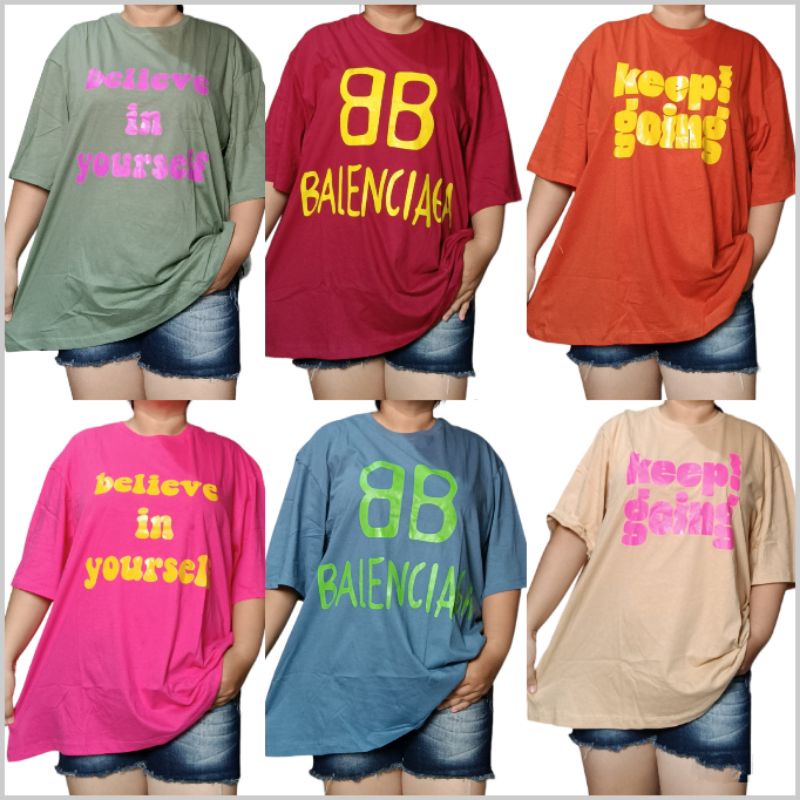 LD130 F XXXXL KAOS katun COMBED bigsize jumbo lucu