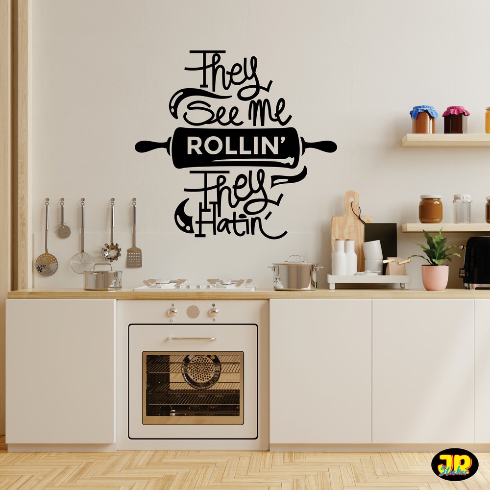 STIKER DINDING WALLPAPER QUOTES KITCHEN DAPUR DEKORASI DINDING CUTTING STIKER