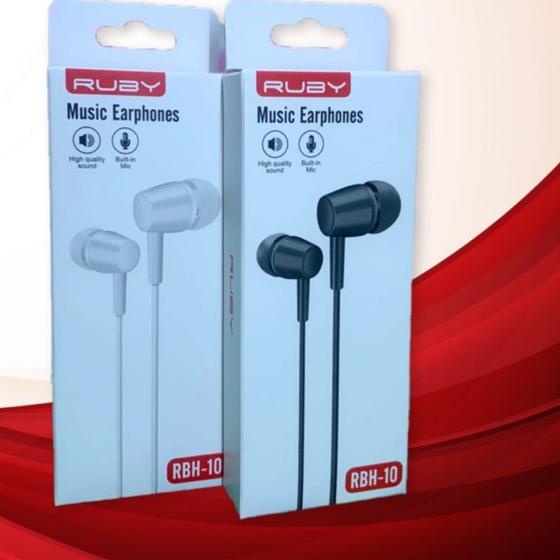 [Original] HEADSET/ HF/ HANDSFREE RUBY MEGA BASS RBH-10