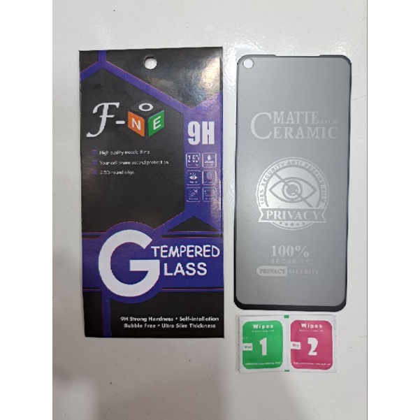 Tempered Glass Spy Privacy Ceramic Matte Redmi Note 9