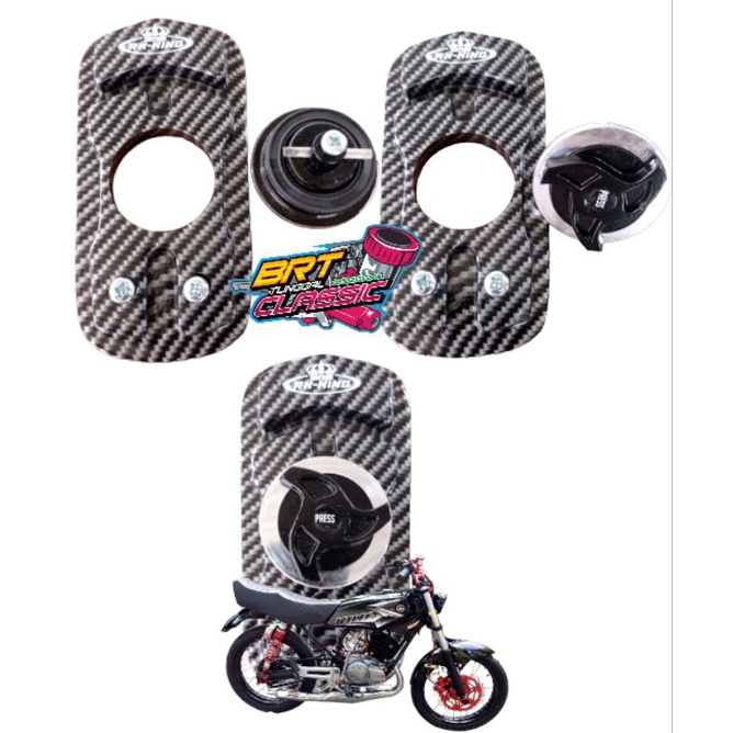 tutup tangki RX KING MODEL COPY BPRO CARBON-Tutup tangki rx king karbon