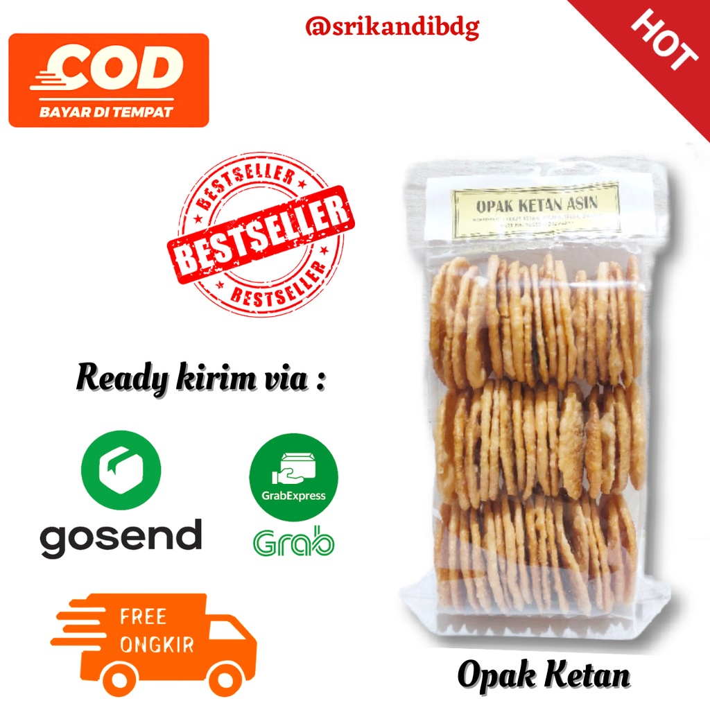 

Opak ketan bakar srikandi renyah gurih