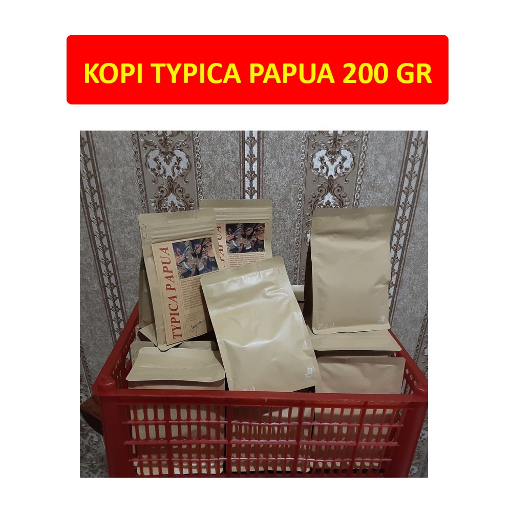 Kopi Typica Papua 200 Gr Coffee Kopi Tipika Tipica Biji Kopi Papua Indonesia