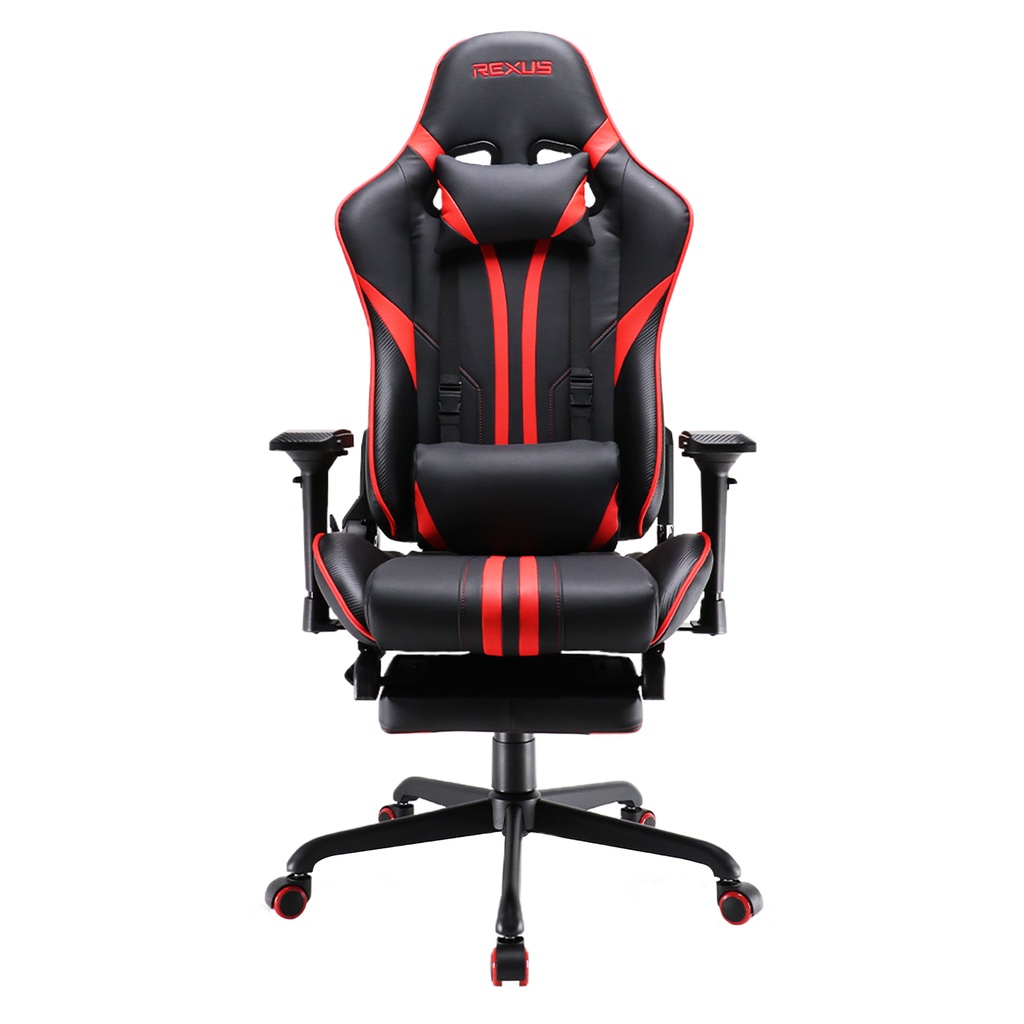 Gaming Chair Rexus RGC-201 MAX FOOTREST RED