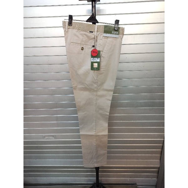 Celana Casual Chinos CARDINAL Original Pria Krem Slim FBUBI2094