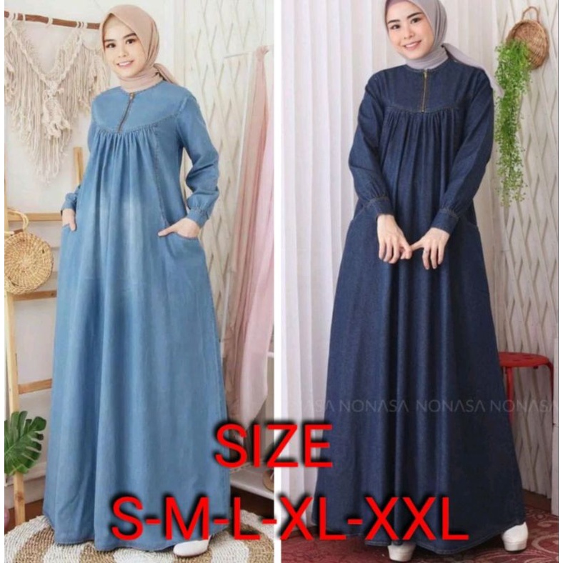 Ambi Dress Jeans Jumbo Kekinian 2023